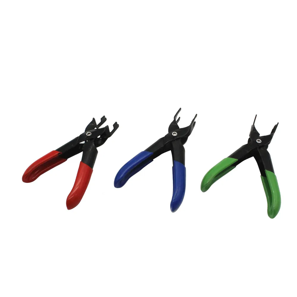 3PC Car Full Line Disconnection Plier Set Petrol Diesel Piperemoval Tool Red Special Application Use With Citron Fiat #YL6
