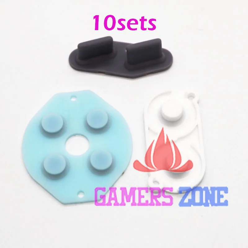 

10sets Conductive Adhesive For Game Boy GB Silicon Rubber Pad Replacement  Part