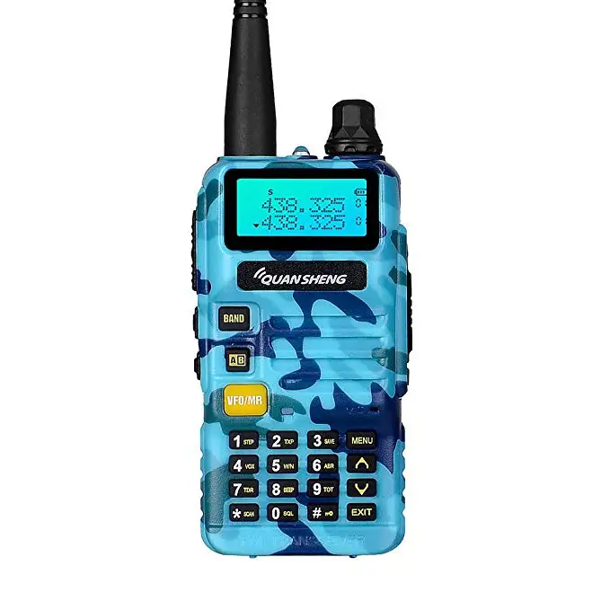 Quansheng UV-R50 рация VHF UHF Двухдиапазонная UVR50 портативная CB 2 способ радио UV R50 5 Вт FM трансивер для Huntin - Цвет: blue
