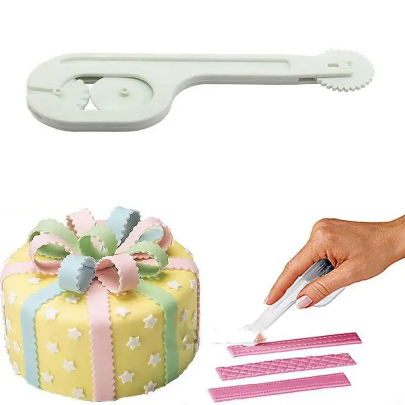 3pcs wheel Cake decor fondant sugarcraft icing wheel cutter modelling