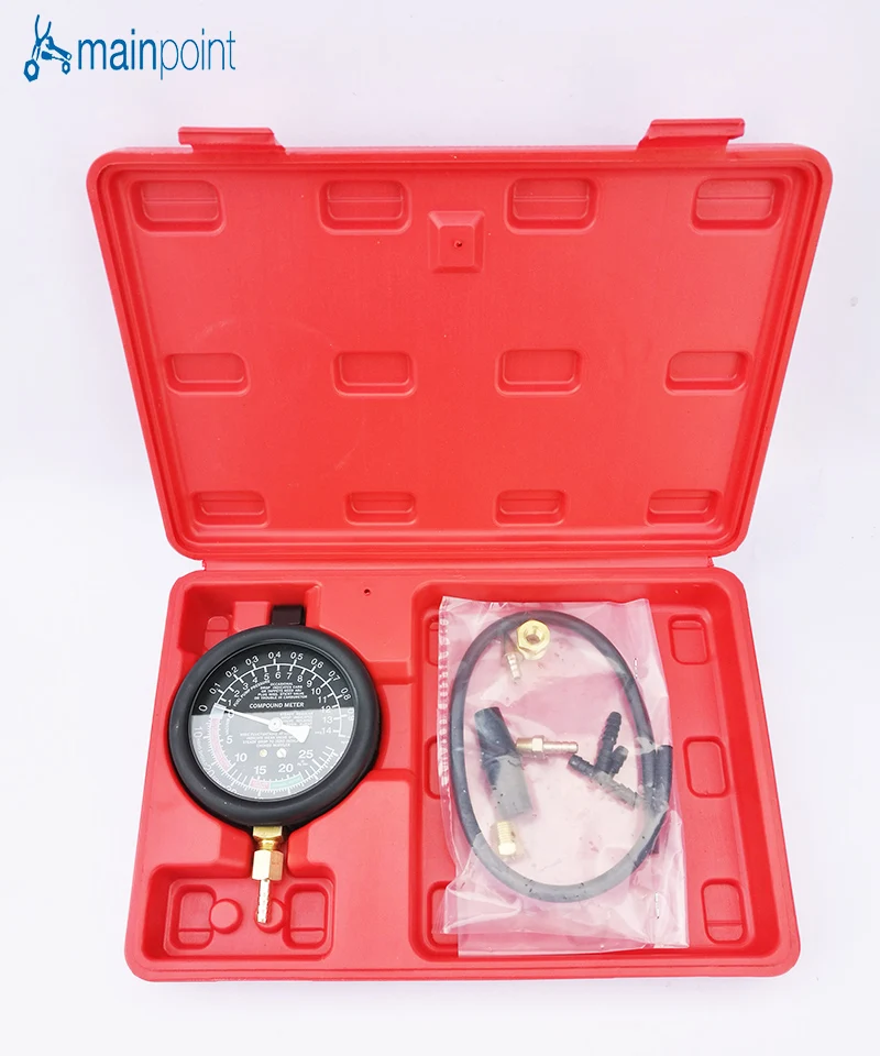 

Mainpoint New Fuel Pump & Vacuum Tester Gauge Leak Carburetor Pressure Diagnostics Tool Set
