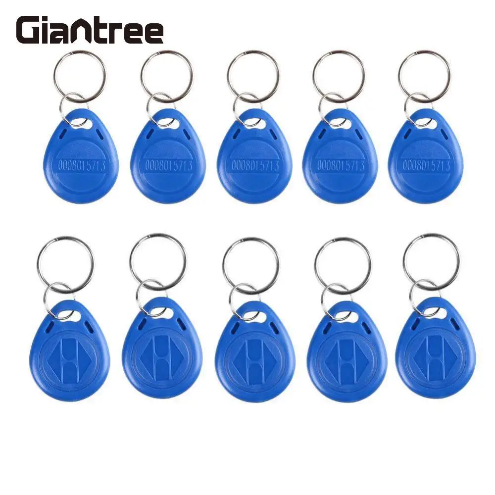 

Giantree 20PCS RFID Proximity Read ID Door Access Key Token Tag Fob 125KHz/13.56MHz RFID Tag ID Token Key Keyfobs Ring