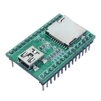 

5pcs/lot JQ6500-28P Voice Module MP3 Module One To One 5 Road Independent Control Serial Control