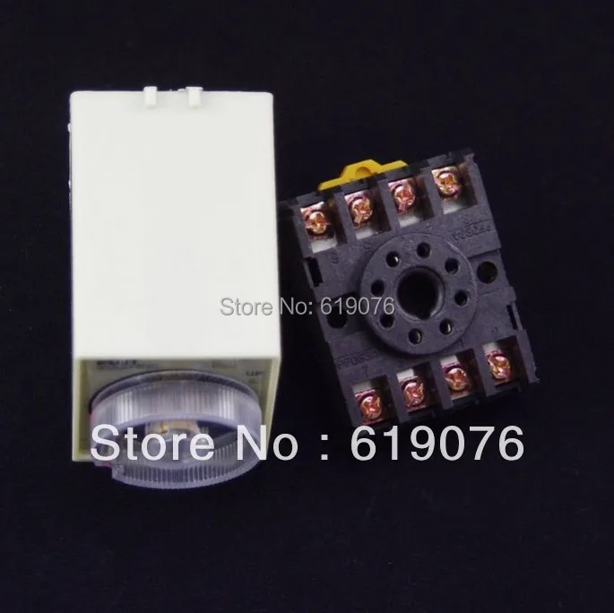 

0-30 seconds Power off time-lapse time relay & ST3PF base 12VDC high Quality Voltage DC12V-48V, AC12V-380V 50/60Hz high quality