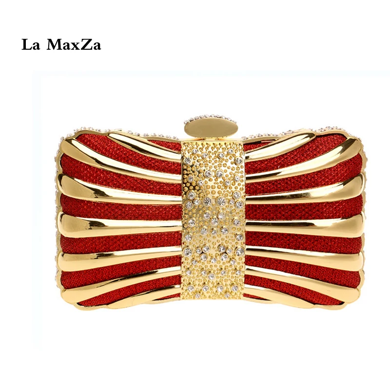 

La MaxZa Womens Evening Clutch Bag Wedding Purse Bridal Prom Handbag Party Bag Sparkling Handbag Evening Handbags/ Clutches