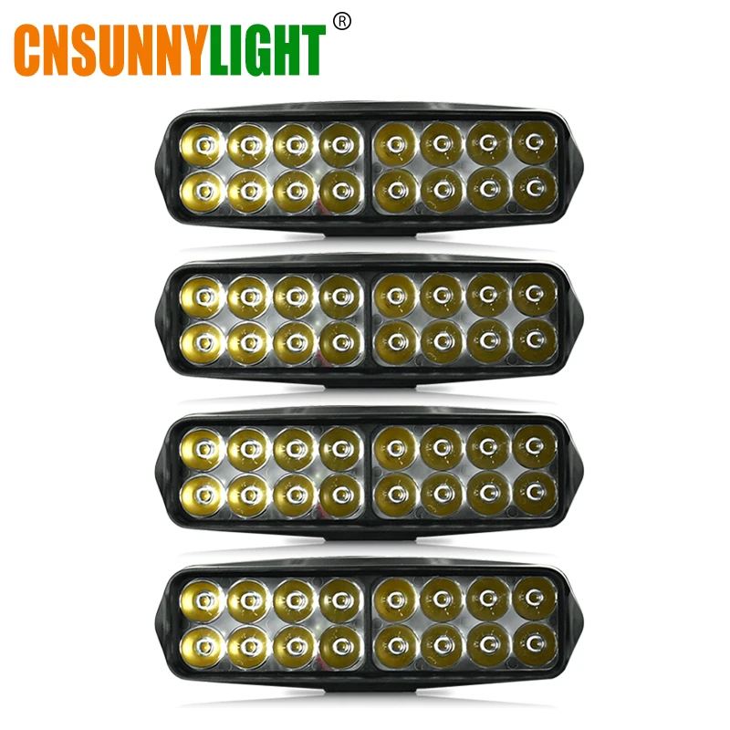 

CNSUNNYLIGHT 4x 7inch LED Bar LED Work Light Bar 20W/Lamp White Driving Offroad Tractor Truck 4x4 SUV ATV 12V 24V Car Fog Lights