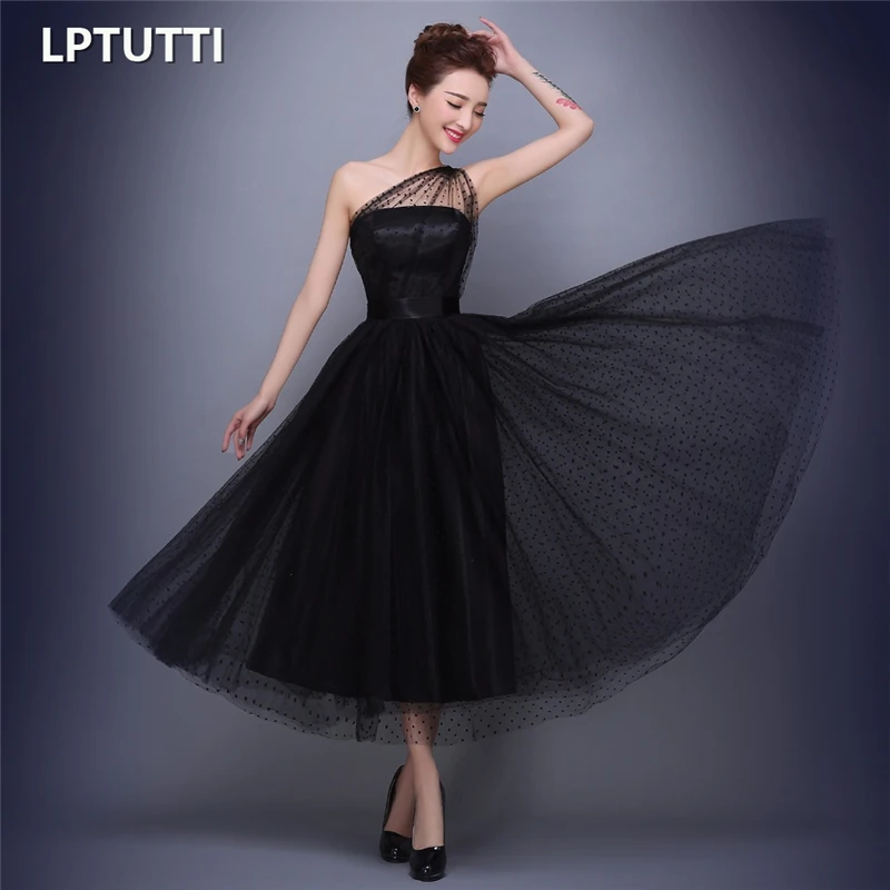 LPTUTTI One-Shoulder New Sexy Woman Plus Size Social Festive Elegant Formal Prom Party Gowns Fancy Short Luxury Cocktail Dresses