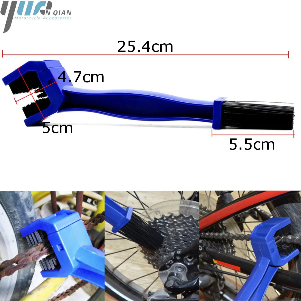 For Yamaha XJR1300 YZFR25 MT03 Mt-07 2014 2015 2016 Universal Cycling Motorcycle Bicycle Chain Clean Brush Cleaner Scrubber Tool