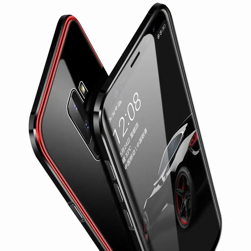 Ascromy-Metal-Bumper-Frame-Tempered-Glass-Back-Cover-Case-For-Samsung-Galaxy-S9-Plus-S9Plus-Phone-Protection-Fundas-Accessories (4)
