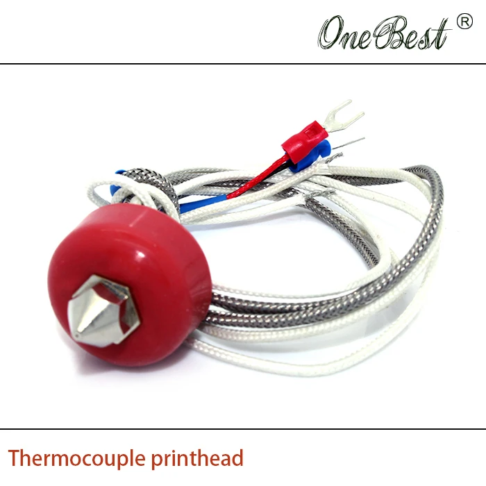 

3D printer accessories Thermocouple heated print head kit nozzle 0.4mm line length 500mm Free shipping