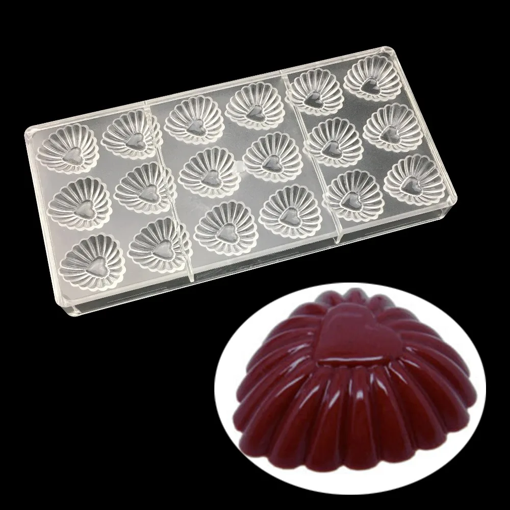 Buy pastry moulds Shell Shape polycarbonate chocolate
