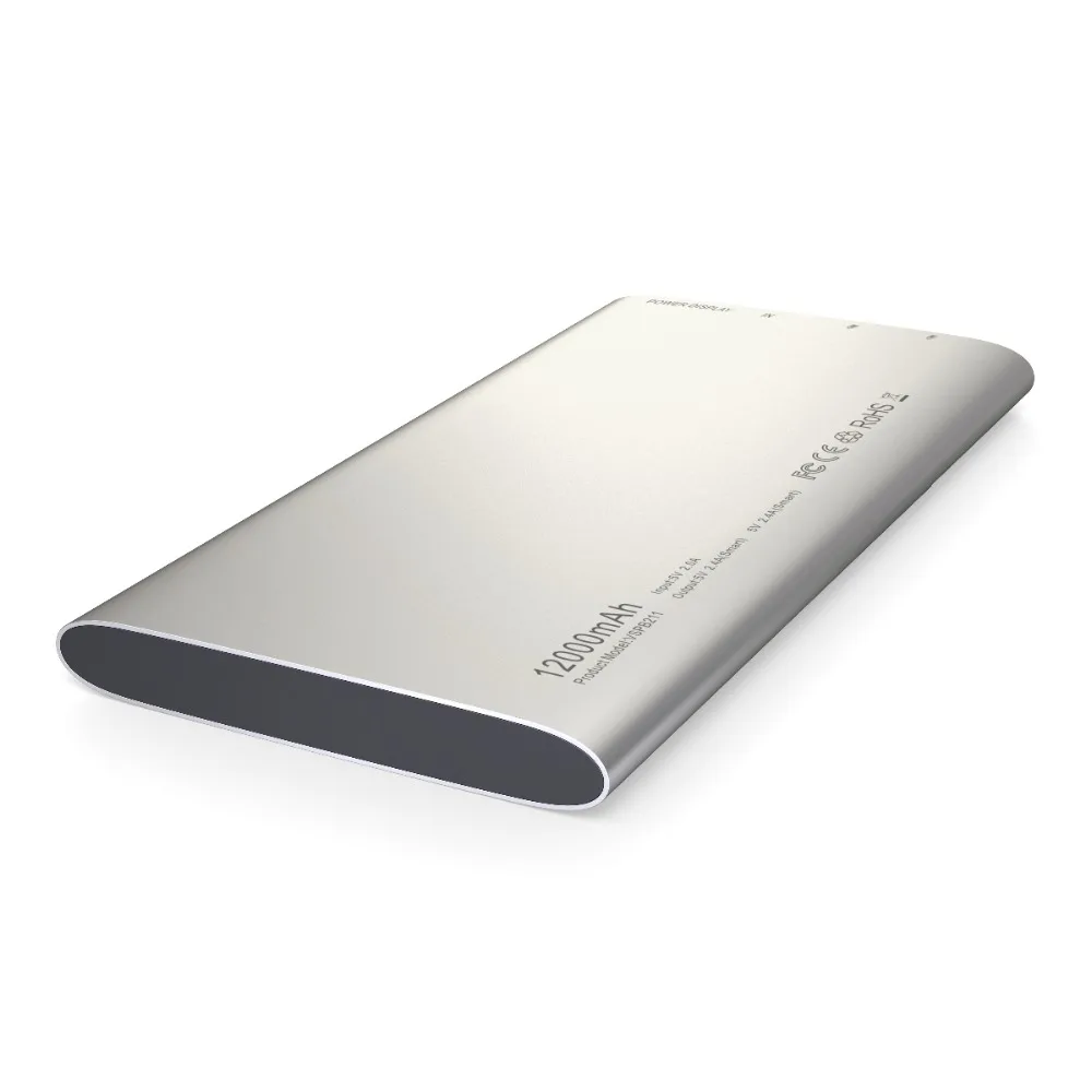  Vinsic Alien P11 Ultra Slim 12000mAh Power Bank 5V 2.4A Dual USB External Battery Charger for iPhon