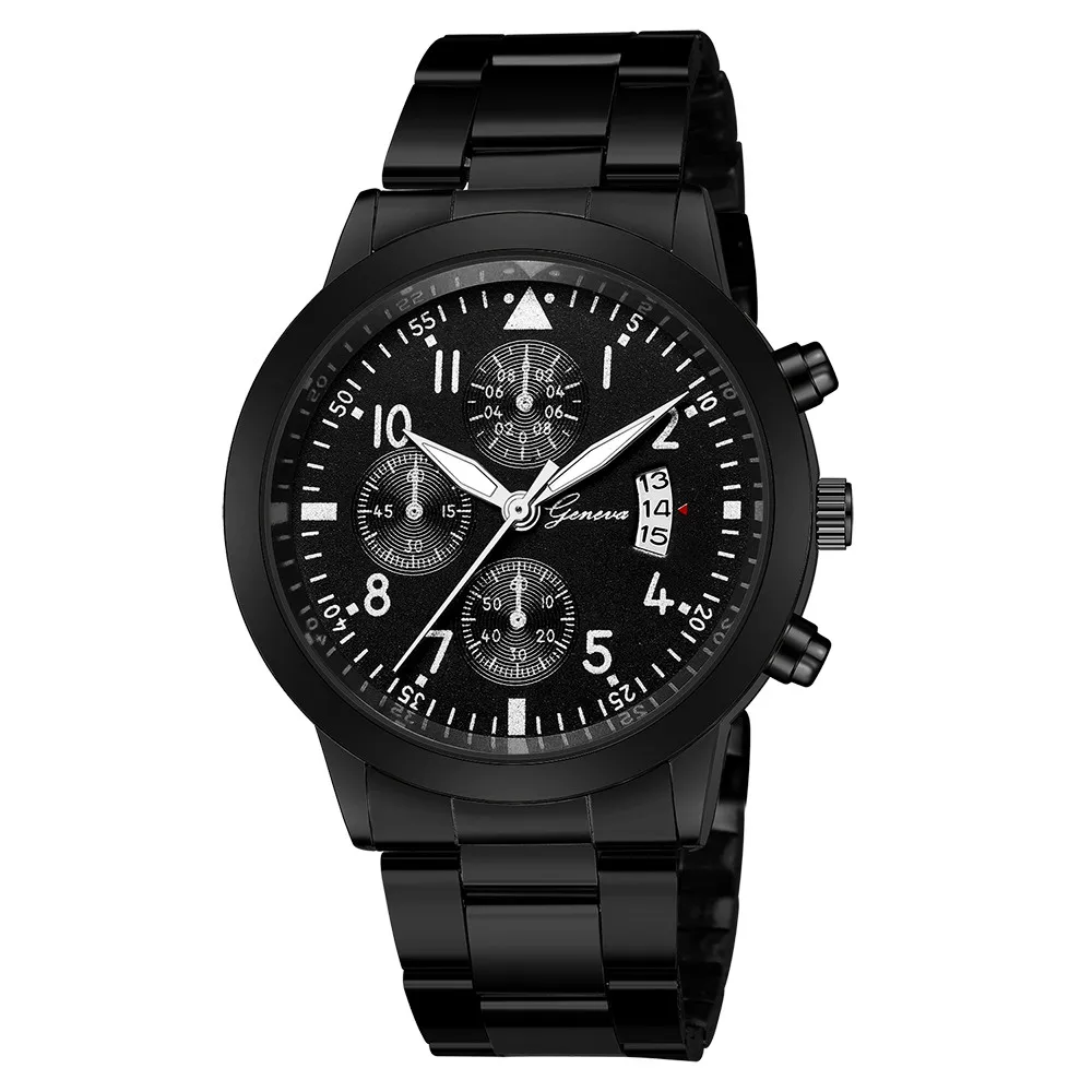 Men Wrist Watch Luxury Quartz Sport Military Stainless Steel Dial Wristwatch Mens Relojes Hombre saat erkek kol saati - Цвет: C