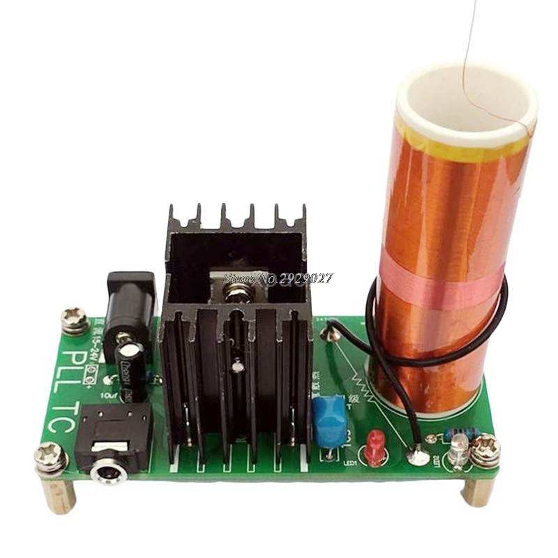 Kits 15W Tesla Mini Coil Plasma Speaker DC 15 24V Wireless