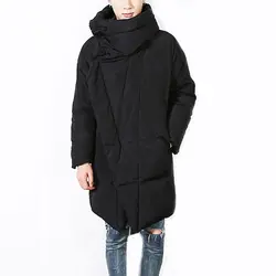 2017 брендовая зимняя куртка мужская черная нестандартная Парка мужская Толстая теплая парка пальто Военная куртка мужская куртка с