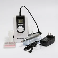 35000RMP портативная дрель для ногтей маникюрный набор пилочка для ногтей Набор для маникюра с вилкой EU аккумулятор портативный шлифовальный станок для ногтей