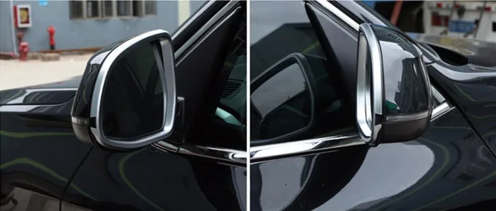 Chrome Car Exterior Mirror Decal Frame Cover Trim 2pcs For BMW X5 X6 2014-16 Auto Accessories Decoration Strips Stickers  (4)