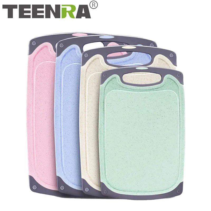 

TEENRA Antibacterial Chopping Board Kitchen Chopping Blocks PP Cutting Board Kitchen Non-slip Cutting Board Kitchen Tools