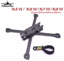 3K Full Carbon Fiber True X XL5 V2 232mm / XL6 V2 283mm / XL7 V2 294mm / XL8 V2 360mm w/4mm arm Freestyle Frame for FPV Racing