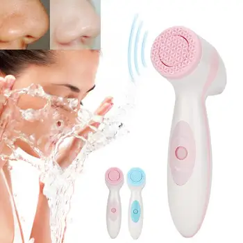 

Massageador 2 Colors Electric Silicone Cleansing Instrument Pore Cleaner Brush Facial Detox Beauty Machine Massage Relaxation