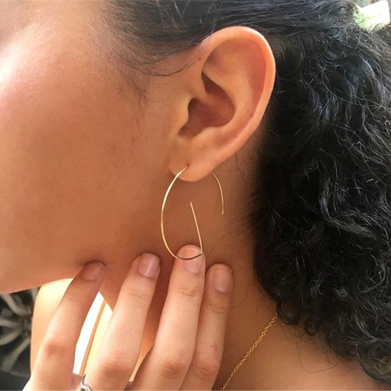 

Hoop Earrings Handmade Jewelry Charm Gold Filled/925 Silver Boho Brincos Pendientes Customied Earrings for Women Oorbellen