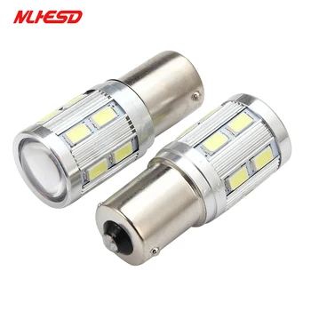 

10pcs 1156 bau15s 12 SMD Samsung 5730 5630 led High Power lamp p21w R5W Car LED bulbs rear brake Lights Source parking White 12V