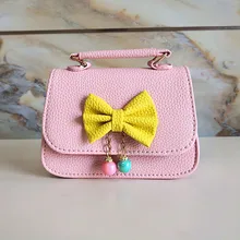 Детский кошелек принцессы из искусственной кожи с бантом, Женская сумочка, детский мини-бумажник чехол для телефона, сумка для денег, carteira feminina для девочек
