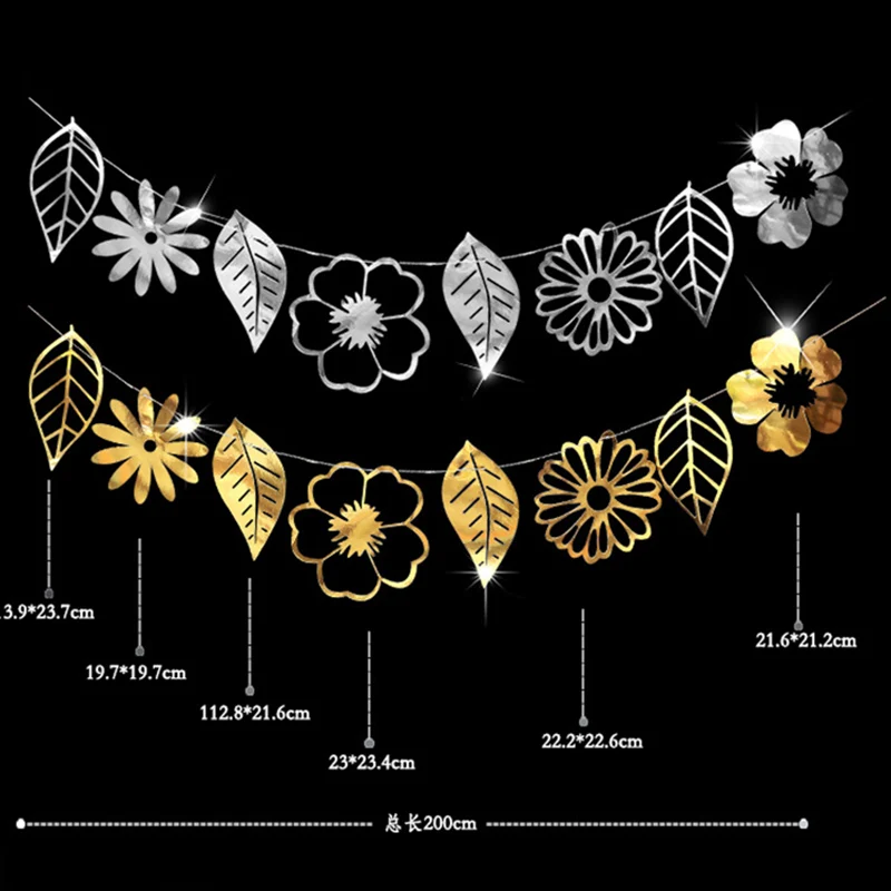 Бумажные цветочные гирлянды Свадебный баннер на день Рождения овсянка Вымпел детская гирлянда для душа фон с флагами настенные вечерние украшения