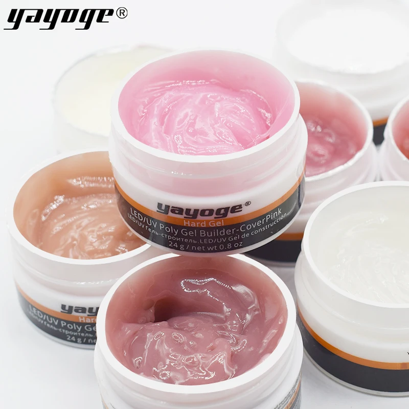 Yayoge poly builder gel barniz de uñas arte de construcción rápida puntas de dedo UV Led gel para uñas extensión gelatina dura gel laca