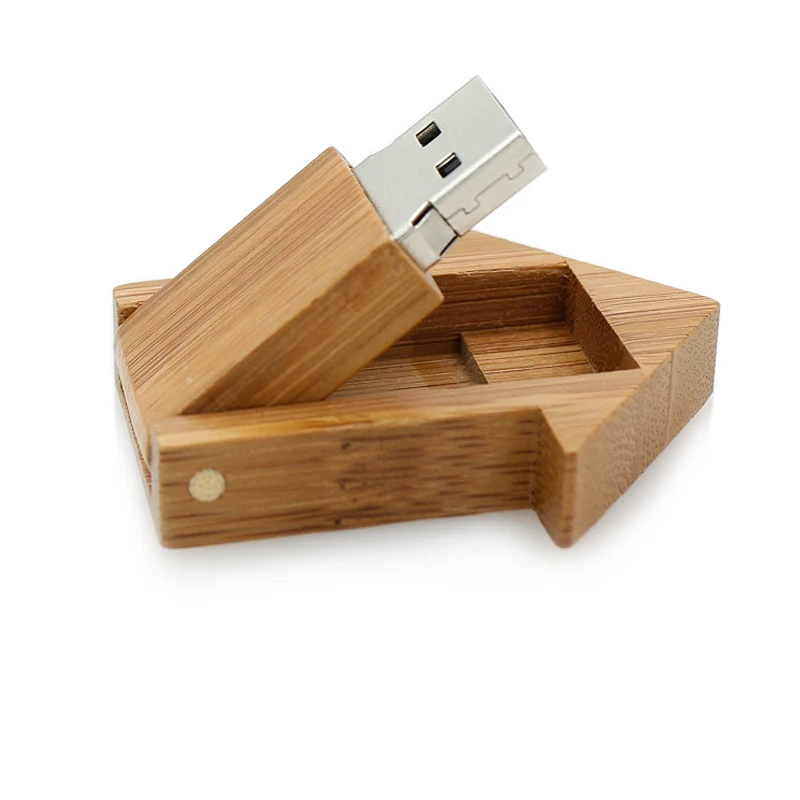 Garunk Pen Drive Wooden Mini House Shape Usb Flash Drive 4g