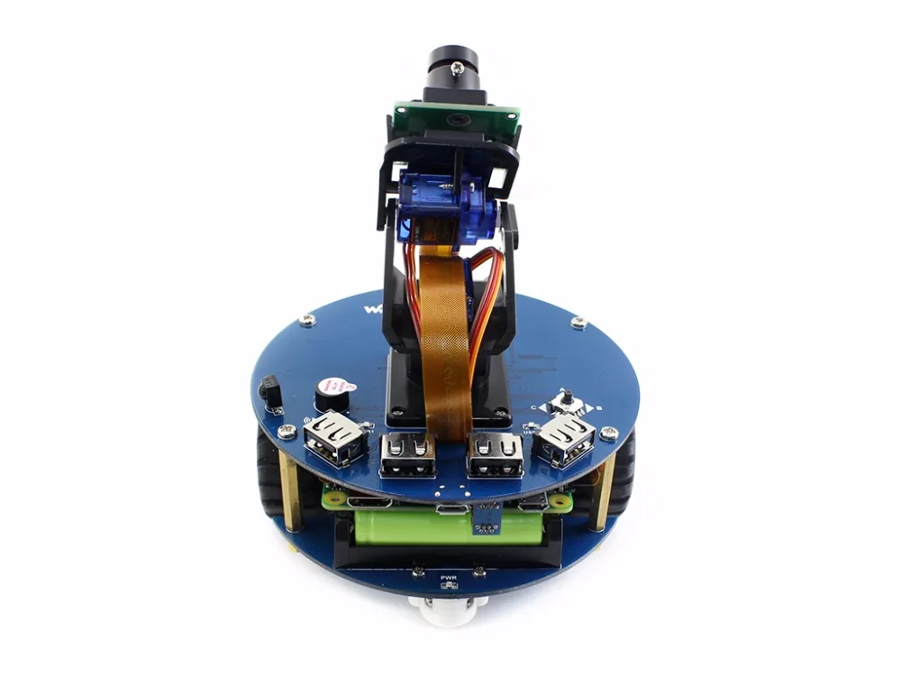 

Parts AlphaBot2 robot building kit for Raspberry Pi Zero W (bulit-in WIFI) +Ultrasonic sensor+RPi Camera (B)+Pi Zero V1.3 Camera