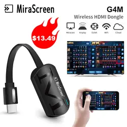 Мини-ПК с системой андроида и ТВ карты MiraScreen G4M wifi-дисплея anycast Miracast для apple, Android и windows, ТВ адаптер t2