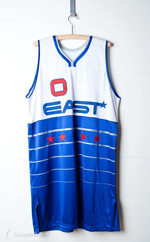 

#0 GILBERT ARENAS EAST all star basketball jersey Embroidery Stitches Customize any size and name