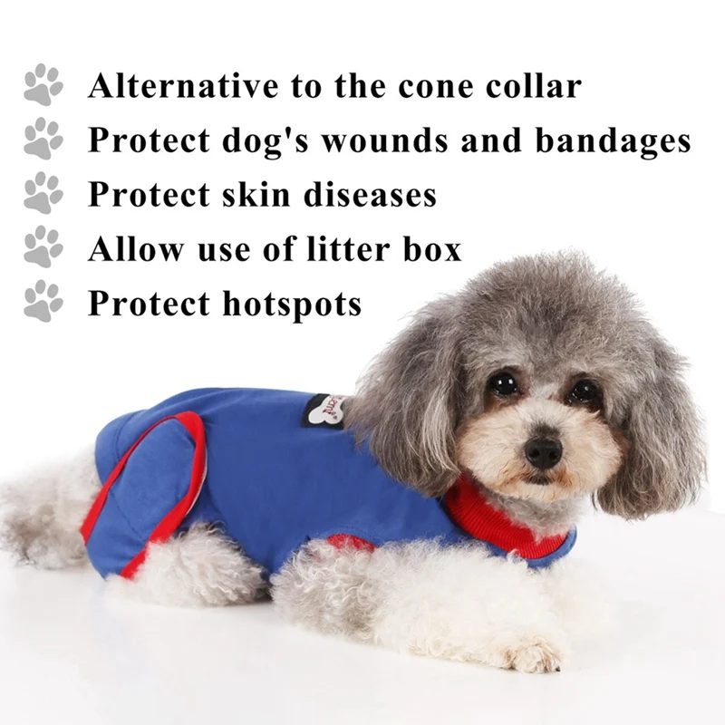 Pet послеоперационный костюм альтернатива E-Collar& Cone собака восстановление костюм Брюшная рана протектор щенок медицинская хирургическая одежда