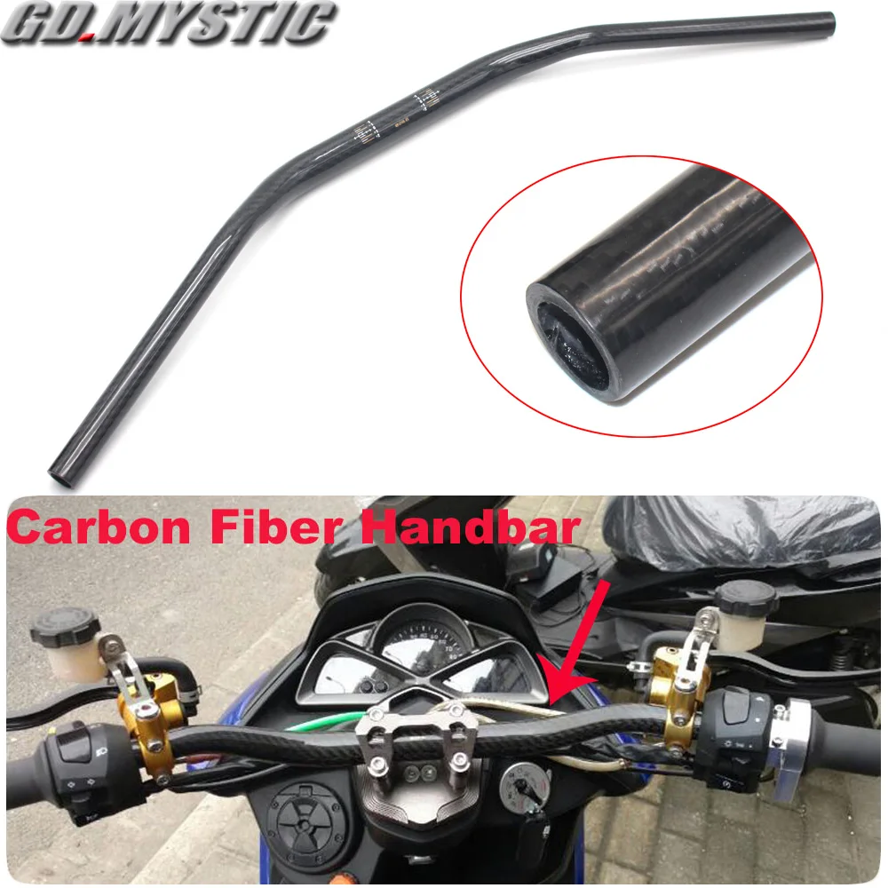 

Motorcycle Carbon Fiber 1 1/8" 28MM Fat Bar 22MM Handlebar End Drag Handle Bar Pit Dirt Trail Motor Bike Mini Motocross ATV Quad