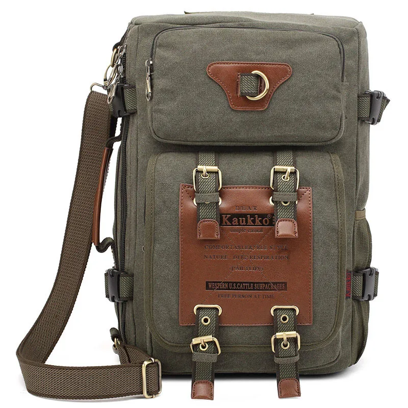 

New vintage rucksack canvas backpack leisure travel schoolbag unisex laptop backpacks men backpack male school bag