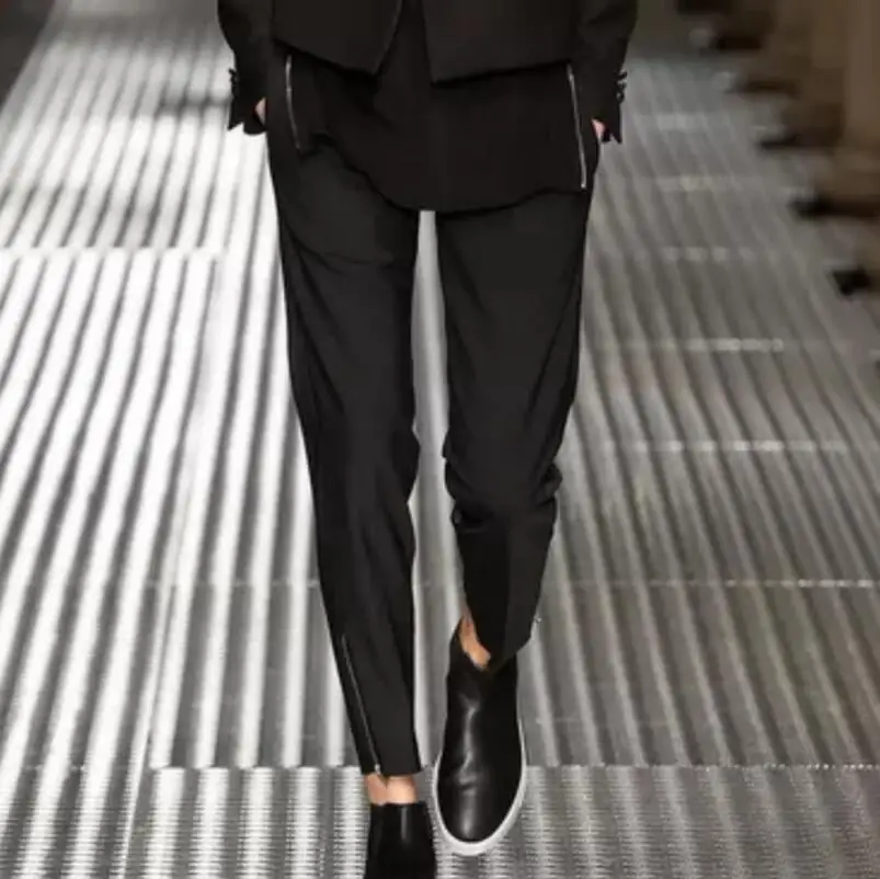 Бесплатная доставка новые модные мужские брюки на молнии слаксы 27 42|fashion slacks|fashion