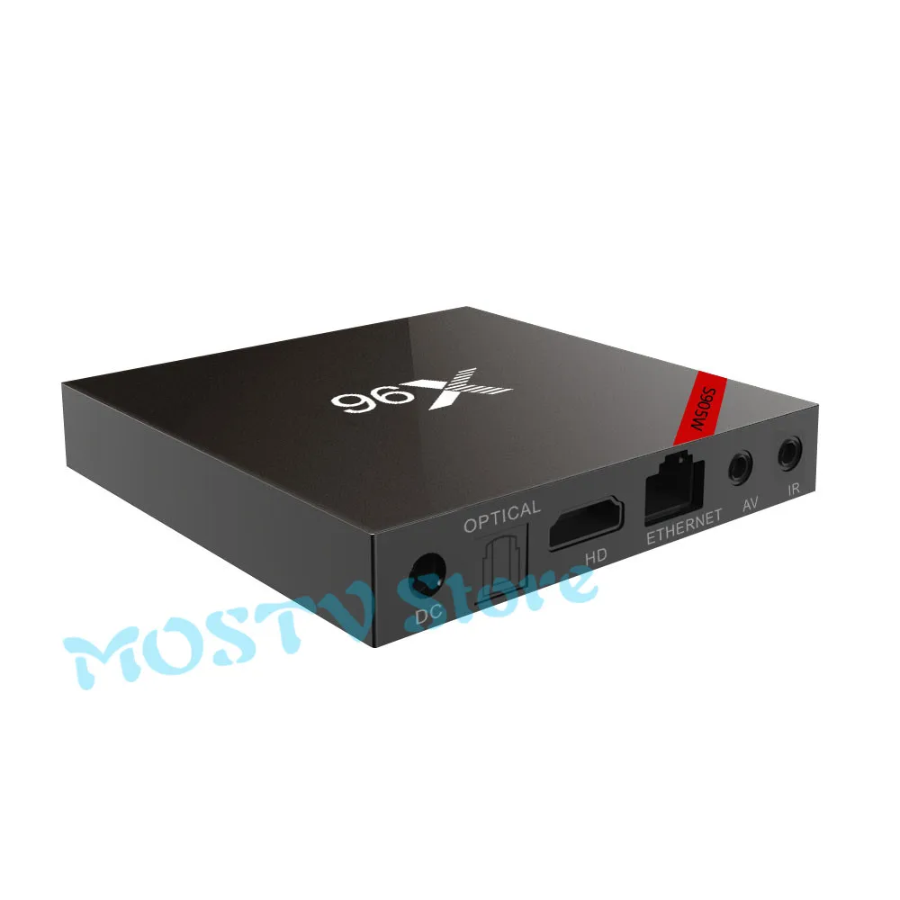 X96 Android 7,1 ТВ BOX Quad core Amlogic S905W 2 ГБ 16 ГБ телеприставки смарт-ТВ