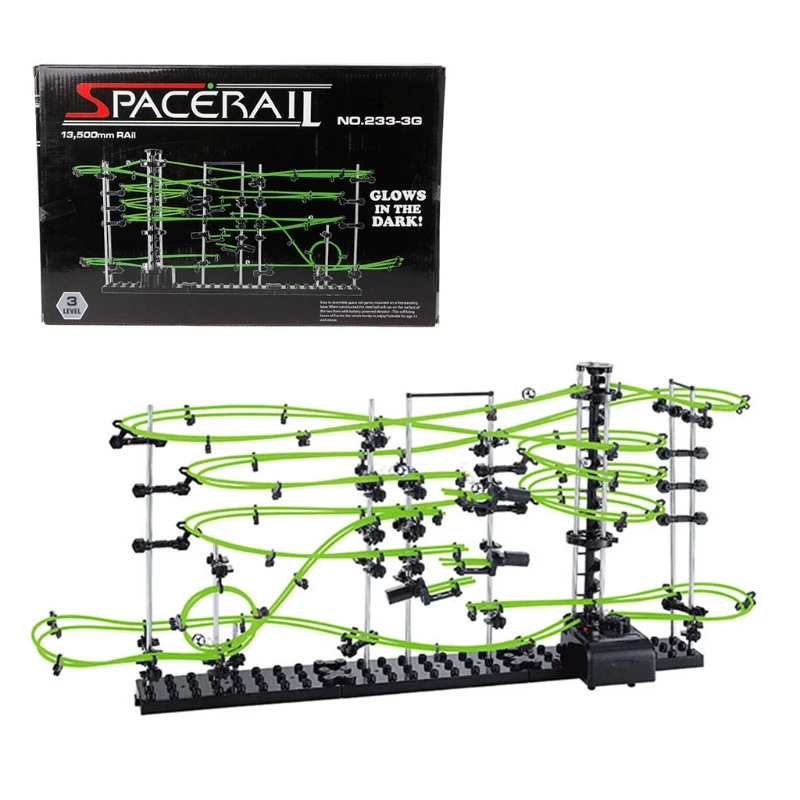 Космический Coaster Spacerails светится в темноте 13500 мм Rail Level 3 игра 2333G