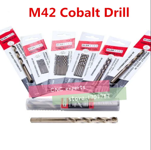 5PCS 3.1mm 5.0mm HSS CO M42 Drill Bits Cobalt high speed steel twist