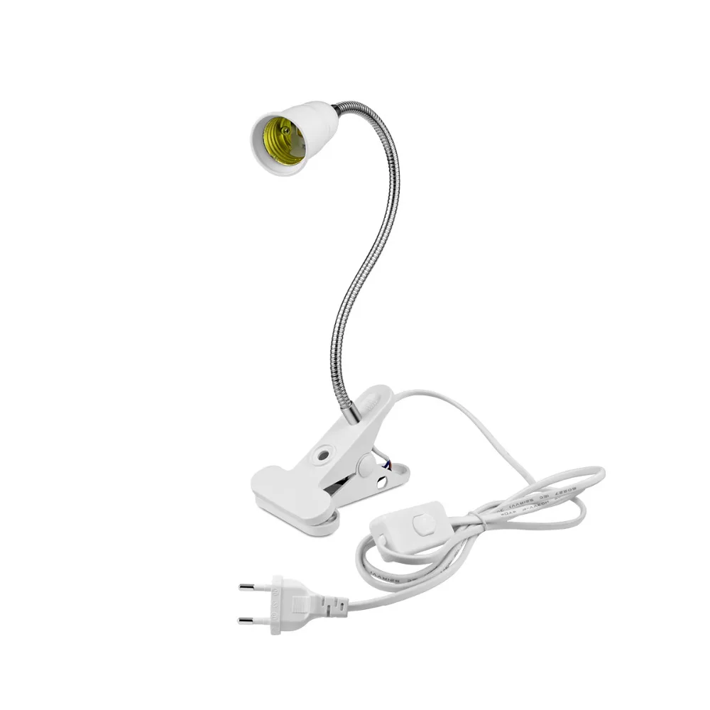 360 Degrees Flexible Lamp Holder Clip E27 Table Desk LED Lamp Book