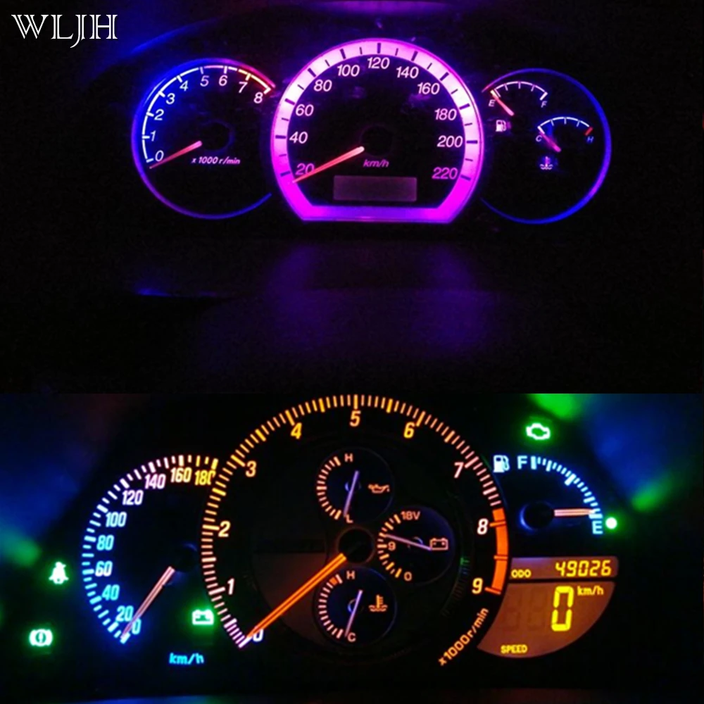 WLJH 6x Canbus PC74 T5 светодиодный светильник розетка 74 73 2721 лампа приборной панели автомобиля Световые индикаторы для Infiniti Nissan
