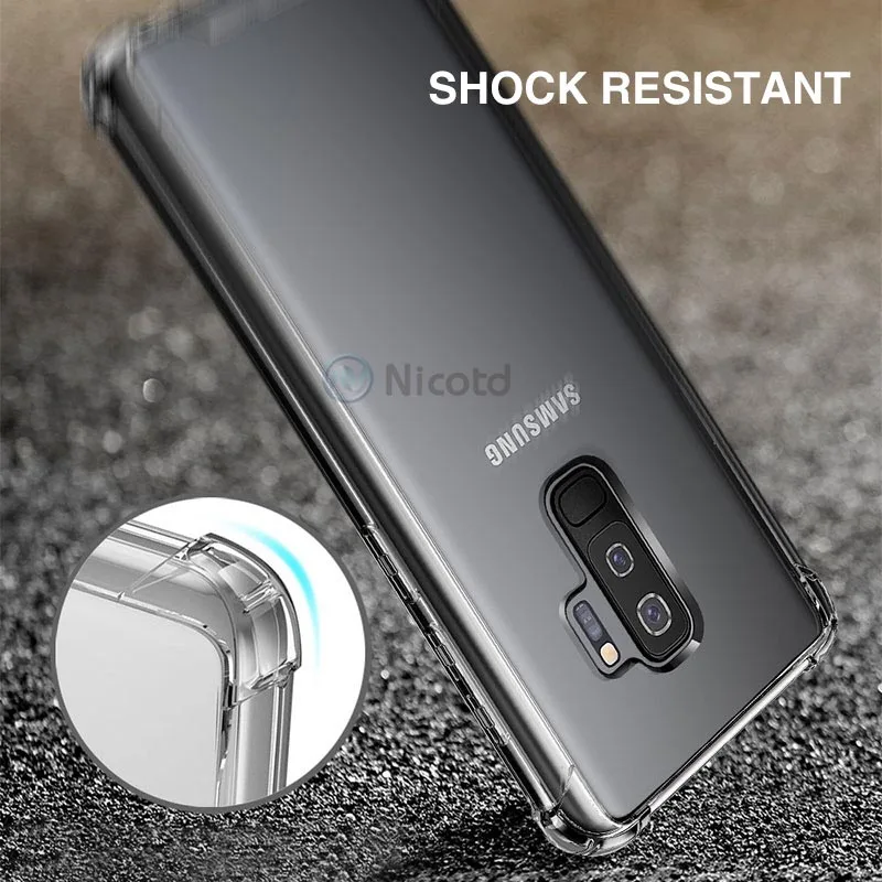 for Samsung Galaxy S10e S10plus TPU Clear Phone Case for Galaxy S9 Note 9 A8s A6s A8 J6 J4 2018 Soft Silicone Phone Back Cover  (4)