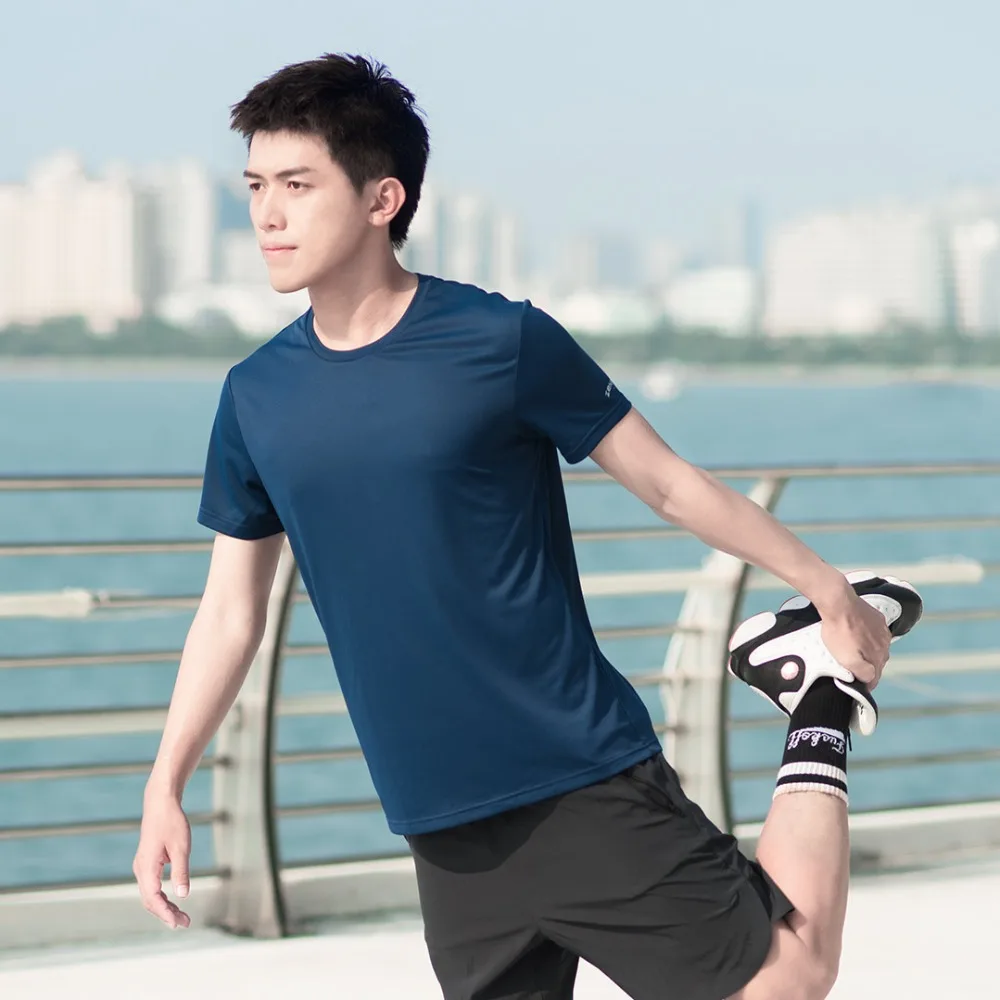 Xiaomi Mijia, 5 цветов, Мужская быстросохнущая футболка, легкая, дышащая, удобная и долговечная, для занятий фитнесом, летняя, крутая, умный дом