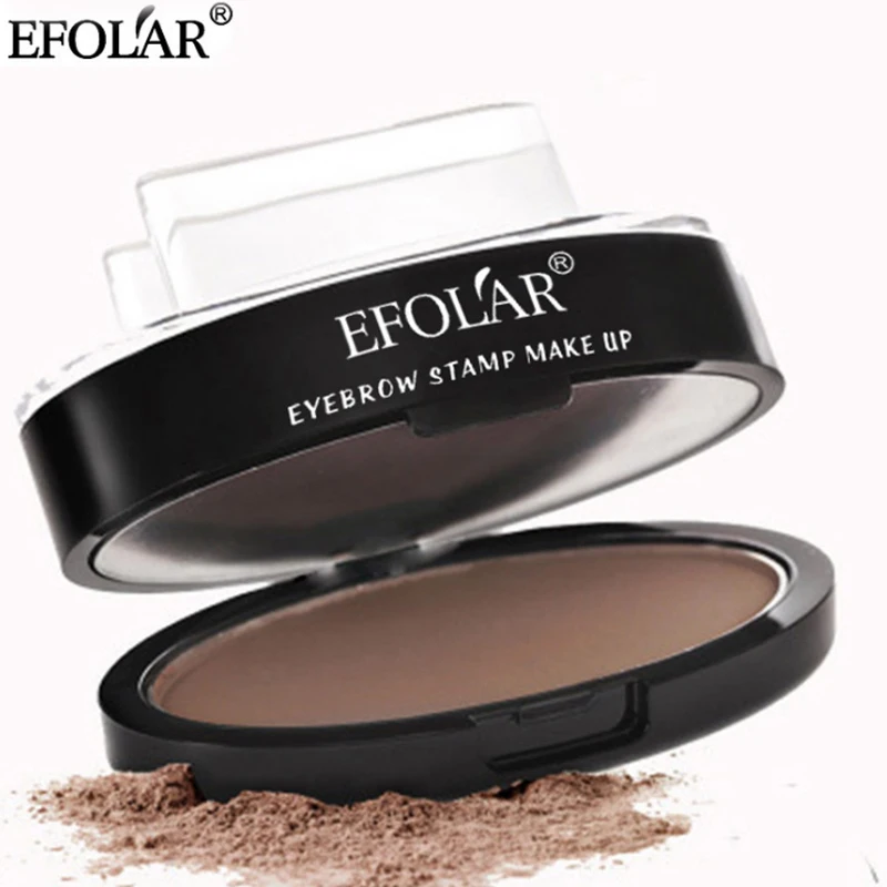 

EFOLAR brand Lasting waterproof Easy Make-up lazy people Eyebrow print chapter Eyebrow powder one word eyebrow Dyed eyebrow past