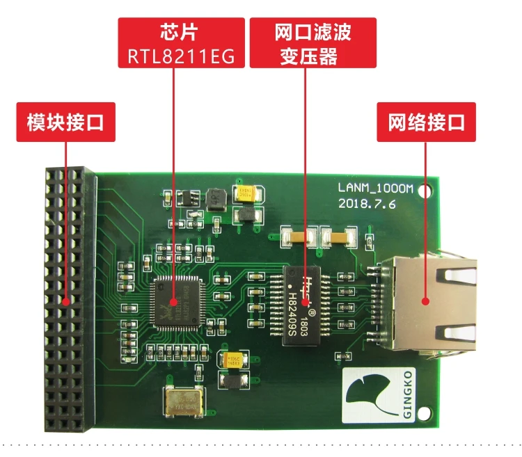 Плата разработки RTL8211 GEM Gigabit Ethernet модуль 1000M UDP FPGA соответствующий датчика