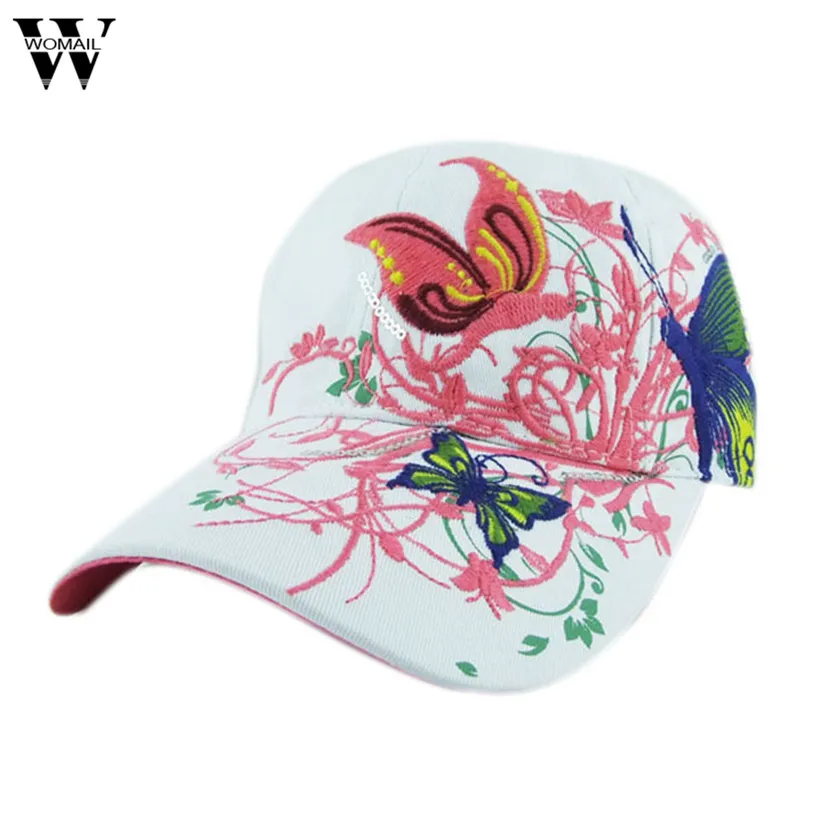 

Womail 2017 summer Embroidered Baseball Cap women Lady Fashion Shopping Cycling visor sun Hat Cap
