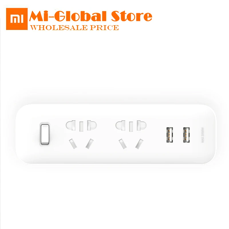 

original Xiaomi Mijia Two Converters Power Strip Overload Protection 5V 2.1A with 2 USB charging ports New arrival