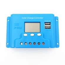 New type 30A 12V 24V intelligence Solar cells Panel Battery Charge Controller Regulators LCD 5V USB