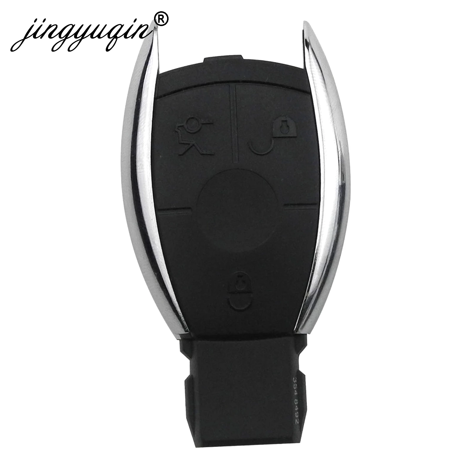 Jingyuqin 10 шт./лот 2/3/4 кнопки умный дистанционный ключ для автомобиля в виде ракушки для Mercedes Benz BGA NEC C/E/R S CL GL SL CLK SLK дистанционного брелока - Цвет: C Style 3 Buttons